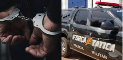 Guarnição da Força Tática cumpre mandado de prisão contra um indivíduo acusado de homicídio e outros crimes em casa de eventos de Pinheiro