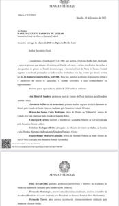 Por indicação de Eliziane Gama, atriz Fernanda Torres receberá Diploma Bertha Luz no Senado Federal