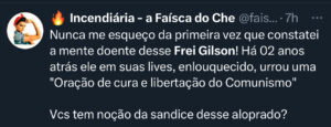 Após atingir a expressiva marca de mais de 1 milhão de pessoas em live, Frei Gilson é alvo de ataques
