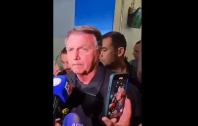 VÍDEO: Bolsonaro chora e ataca Moraes ao levar Michelle ao aeroporto para posse de Trump