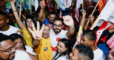 Dudu Diniz arrasta multidão durante caminhada em São José de Ribamar