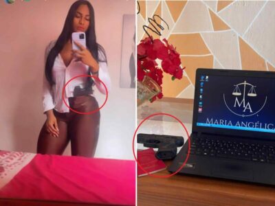 Advogada alvo da “Operação Dinheiro Sujo” exibe pistola nas redes sociais e é funcionária do Conleste