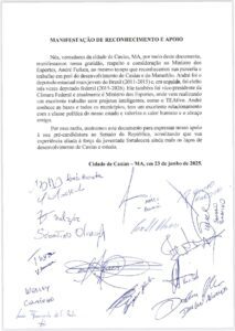 Com apoio unânime, Câmara de Caxias é a primeira a abraçar a pré-candidatura de André Fufuca ao Senado.