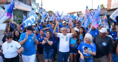 A Onda Azul: milhares de pessoas foram às ruas em apoio a Eudes Barros na Raposa