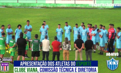 EC Viana apresenta parte do elenco para o Estadual 2025