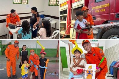 Bombeiros participam do projeto Praça da Justiça e Cidadania