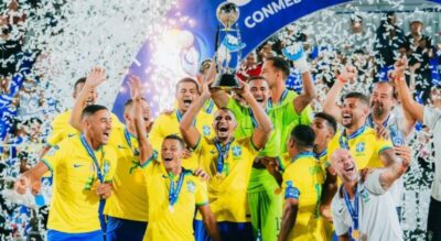 Com gol do maranhense Bobô, Brasil conquista 4º título da Copa América de Beach Soccer
