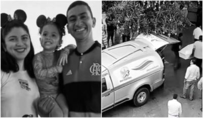 Sob forte comoção, mãe e filha vítimas de desabamento de ponte entre MA e TO são enterradas; marido sobreviveu