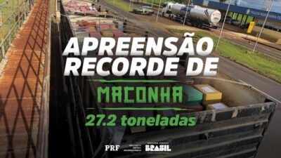 Recorde histórico: PRF apreende maior carga de maconha do ano no país