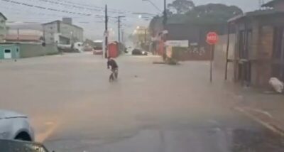 Forte chuva provoca alagamentos e outros transtornos na Grande Ilha