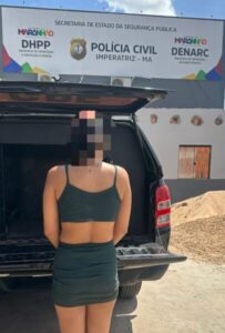 Polícia prende mulher procurada no Maranhão e Goiás por tráfico de drogas