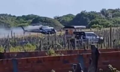 Helicóptero com turistas faz pouso de emergência nos Lençóis Maranhenses após princípio de incêndio