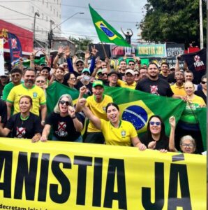 Mariana Carvalho lidera ato “Anistia Já” em Imperatriz