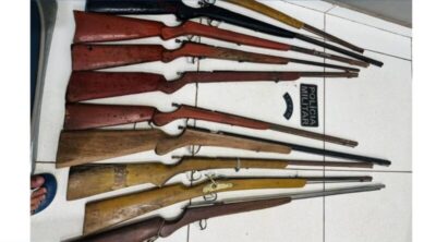 POLÍCIA MILITAR APREENDE DEZ ARMAS DE FABRICAÇÃO CASEIRA EM OPERAÇÃO EM PRESIDENTE SARNEY