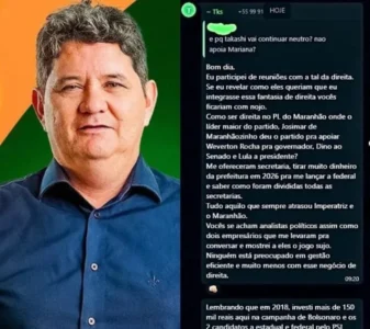 Takashi denuncia proposta escandalosa em Imperatriz