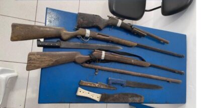 POLÍCIA MILITAR FAZ APREENSÃO DE ARMAS DE FOGO DE FABRICAÇÃO CASEIRA EM PRESIDENTE SARNEY