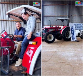 Prefeito Jones Braga recebe máquina agrícola para fortalecer a agricultura em Nina Rodrigues.