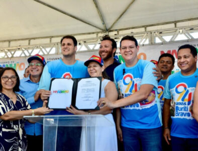 Orleans Brandão e Vinícius Ferro entregam obras e equipamentos em Buriti Bravo durante aniversário da cidade
