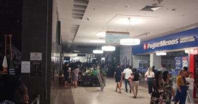 URGENTE! Explosão em corredor do Shopping da Ilha deixa estabelecimento sem energia