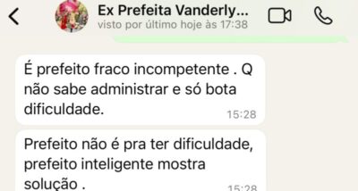 Ex-prefeita Vanderly diz que prefeito Tanios é fraco, incompetente e só sabe criar dificuldades em Anapurus