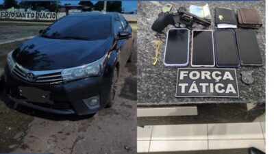 FORÇA TÁTICA DO 10° BPM APREENDE ARMA DE FOGO DURANTE ABORDAGEM A VEÍCULO NA MA-106, NO POVOADO CURITIBA