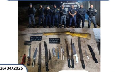 Polícia Militar realiza Operação Saturação em Pedro do Rosário e apreende armas