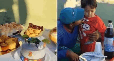 VÍDEO: Menino de três anos decide homenagear garis em seu aniversário e emociona as redes