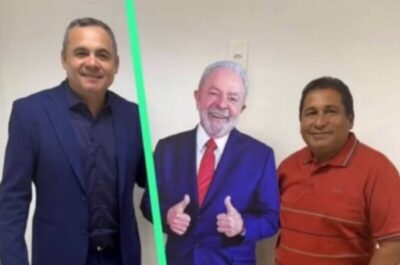 📸 Prefeito de Sucupira do Riachão viraliza ao posar com imagem de papelão de Lula