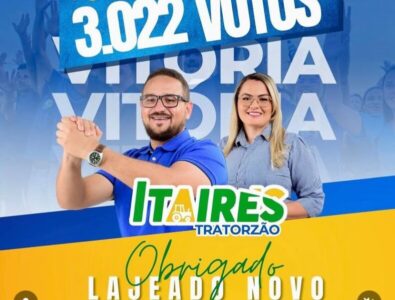 Trotarzão passa por cima de Ana Léa e vence as eleições em Lajeado Novo-MA