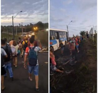 Vídeo: em Ribamar, população de Bom Jardim desmonta bloqueio feito por intervenção politiqueira