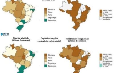 InfoGripe: 12 das 27 unidades federativas apresentam incidência de SRAG em nível de alerta