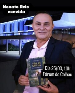 Nonato Reis lançará livro no Fórum Desembargador Sarney Costa