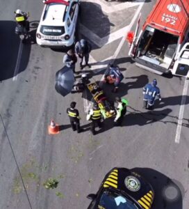 Motociclista espera quase 3 horas por atendimento do SAMU após acidente no retorno do São Francisco, em São Luís