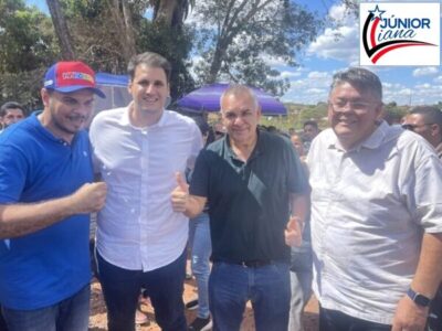 Júnior Viana, recebe apoio de Kleber Tratorzão e Nubia Patrol em uma grande festa