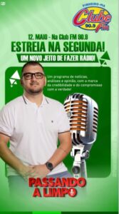 Kelson Vinicius estreia programa jornalístico na rádio Clube FM de Pinheiro