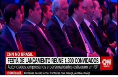 A imagem que a extrema imprensa não mostrou, nem cobrou: Coronavírus, Maia, Toffoli e Alcolumbre, em evento fechado com mais 1300 pessoas