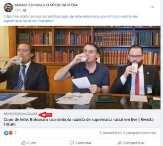 Revista Fórum de SP e funcionários do comunismo do Maranhão relacionam quem bebe leite aos nazistas…