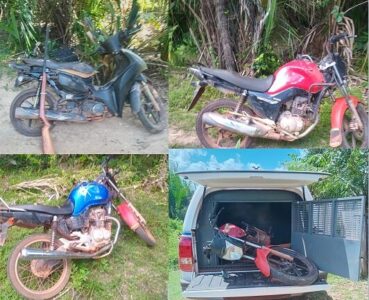 Policiais do 45º BPM desarticulam desmanche de motos em Palmeirândia-MA