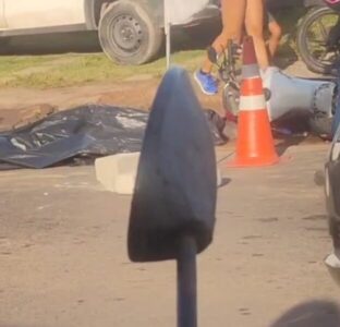 Motociclista morre ao ser atropelado por caminhão na MA-202; vítima teve a cabeça esmagada