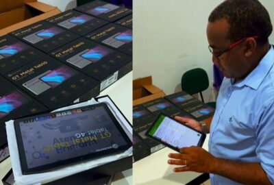 Prefeito de Alcântara adquire 77 tablets para agentes comunitários de saúde e de endemias