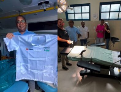 Nivaldo Araújo entrega nova ambulância e centro cirúrgico do hospital Dr Neto Guterres