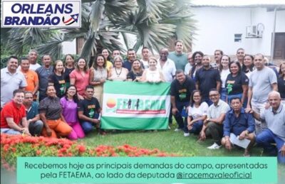 Secretário de Estado de Assuntos Municipalistas, Orleans Brandão, participou esta semana de reunião na FETAEMA