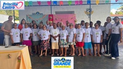 Primeira dama e assistente social promove café da manhã com os Idosos de Cachoeira Grande