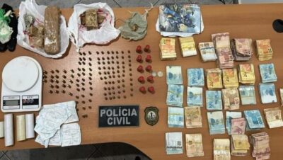 Duas pessoas são presas com drogas e mais de R$ 28 mil em operação policial em Cururupu