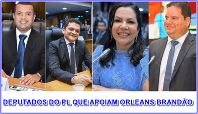 Dos seis deputados estaduais do PL da ALEMA quatro já sinalizaram apoio a Orleans para 2026