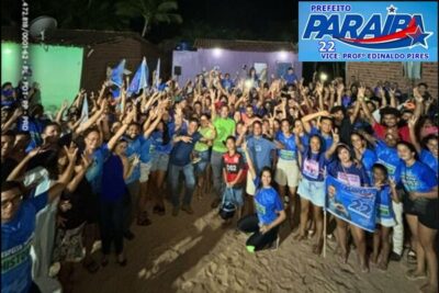 Paraíba, foi recebido com muito carinho e apoio pelos moradores do Bairro Peixinho em Morros