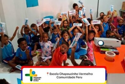 Prefeitura de Alcântara leva saúde bucal a alunos da Escola Chapeuzinho Vermelho