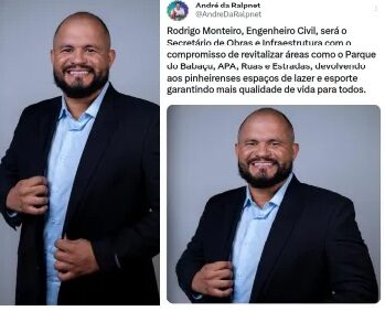 André da RalpNet anuncia Rodrigo Monteiro, como Secretário de Infraestrutura de Pinheiro