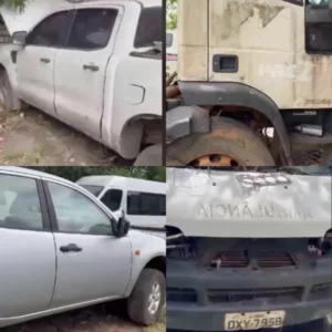 Pinheiro-MA: Gestão André da Ralpnet encontra mais 4 veículos abandonados em oficina de São Luís