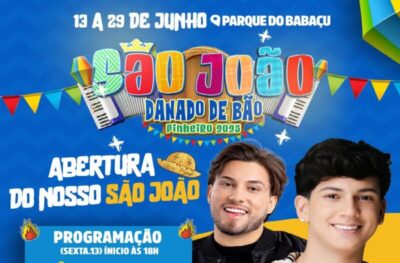 São João de Pinheiro-MA terá abertura oficial nesta sexta-feira, dia de Santo Antônio